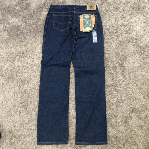 Vintage 90s Dickies Jeans Men’s Size 34x34 Straight Leg Deadstock Raw Blue NWT