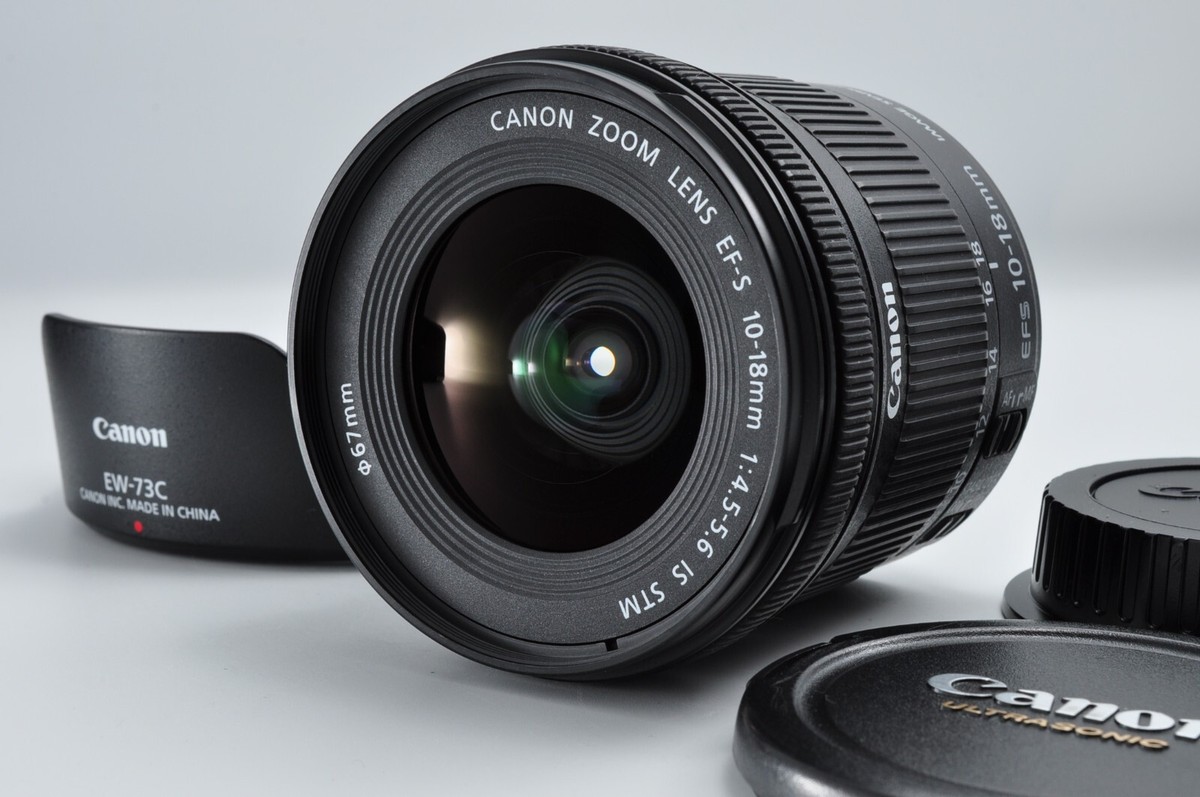 完動品　Canon EF-S 10-18mm F4-5.6 IS STM Canon EF-S 10-18mm F4.5-5.6 IS STM AF Ultra Wide Angle Zoom