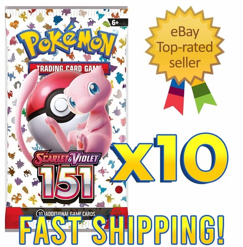 (10) Pokemon 151 Booster Packs NEU / SEALED Schneller Versand