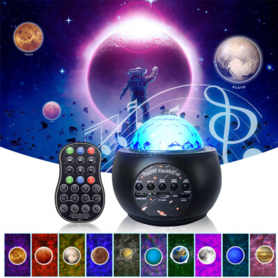 LED Galaxy Starry Night Light Projector Star Sky Party Baby Kids Room Lamp Decor