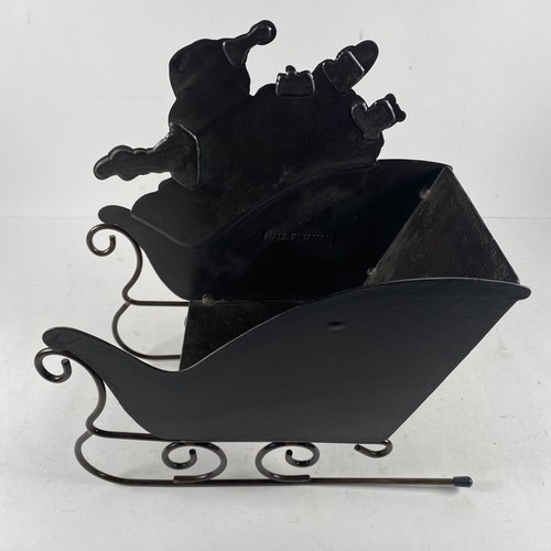 Mercuries U.S.A Hand crafted Bronzed Metal Santa and his Gift Sleigh 1993 - Picture 5 of 10
