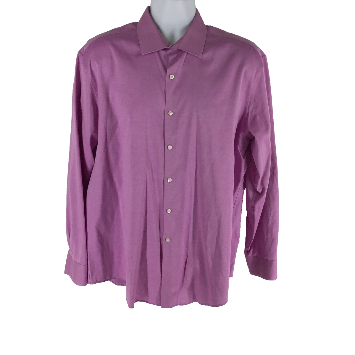 DKNY Men's Slim Fit Dress Shirts XL 34-35,Rose, Long Sleeve, Stretch