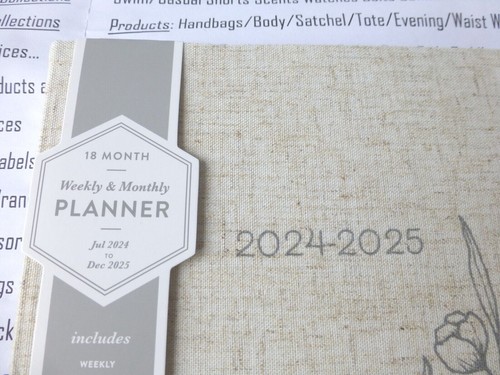 2024-2025 Diary Eccolo 18month Weekly & Monthly Planner Asst-Look Cover Diaries - Picture 37 of 104
