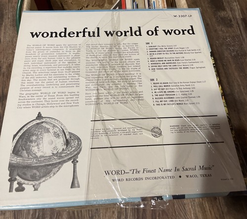 V/A - Wonderful World Of Word LP - Word SEALED - Picture 2 of 2
