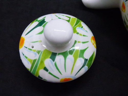 Vintage ST MICHAEL Floral Daisy White & Green Large Fine Bone China Teapot VGC - 第 13/15 張圖片