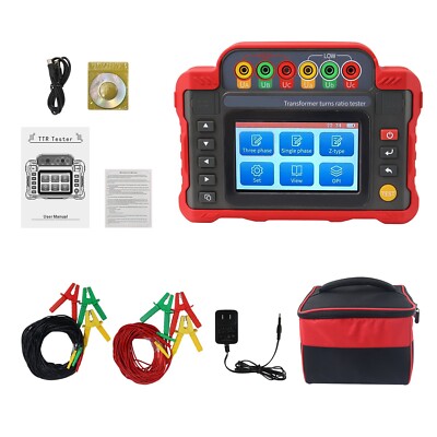 Transformer Turns Ratio (TTR) Tester with Range 0.9-10000 500 Group Data Storage