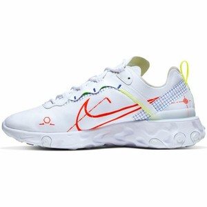 react element 55 trainers in white and blue