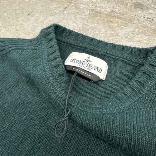 Genuine Stone Island Junior Lana Woolrich Pullover Sweater Youth Size 8 Green - Picture 5 of 7