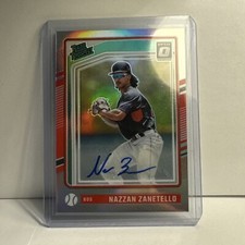 2024 Donruss Optic Baseball Nazzan Zanetello #114 Rated Prospect Auto Red Sox RC