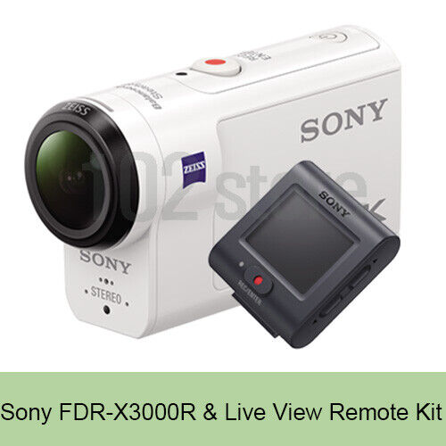 Sony FDR-X3000R & Live View Remote Kit Action Cam Camcorder Camera 4K