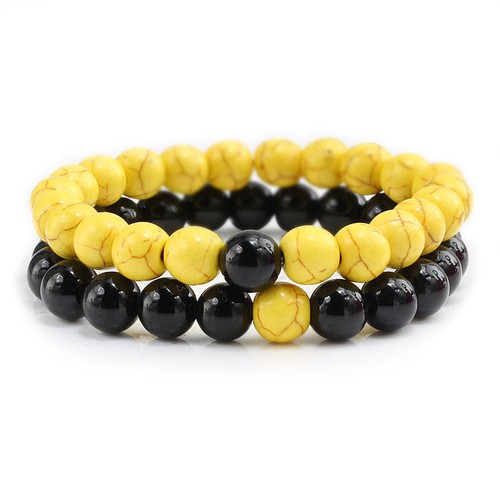 8mm Lava Chakra Natural Stone Agate Beads Couple Lover Relationship Bracelets - Picture 73 of 123
