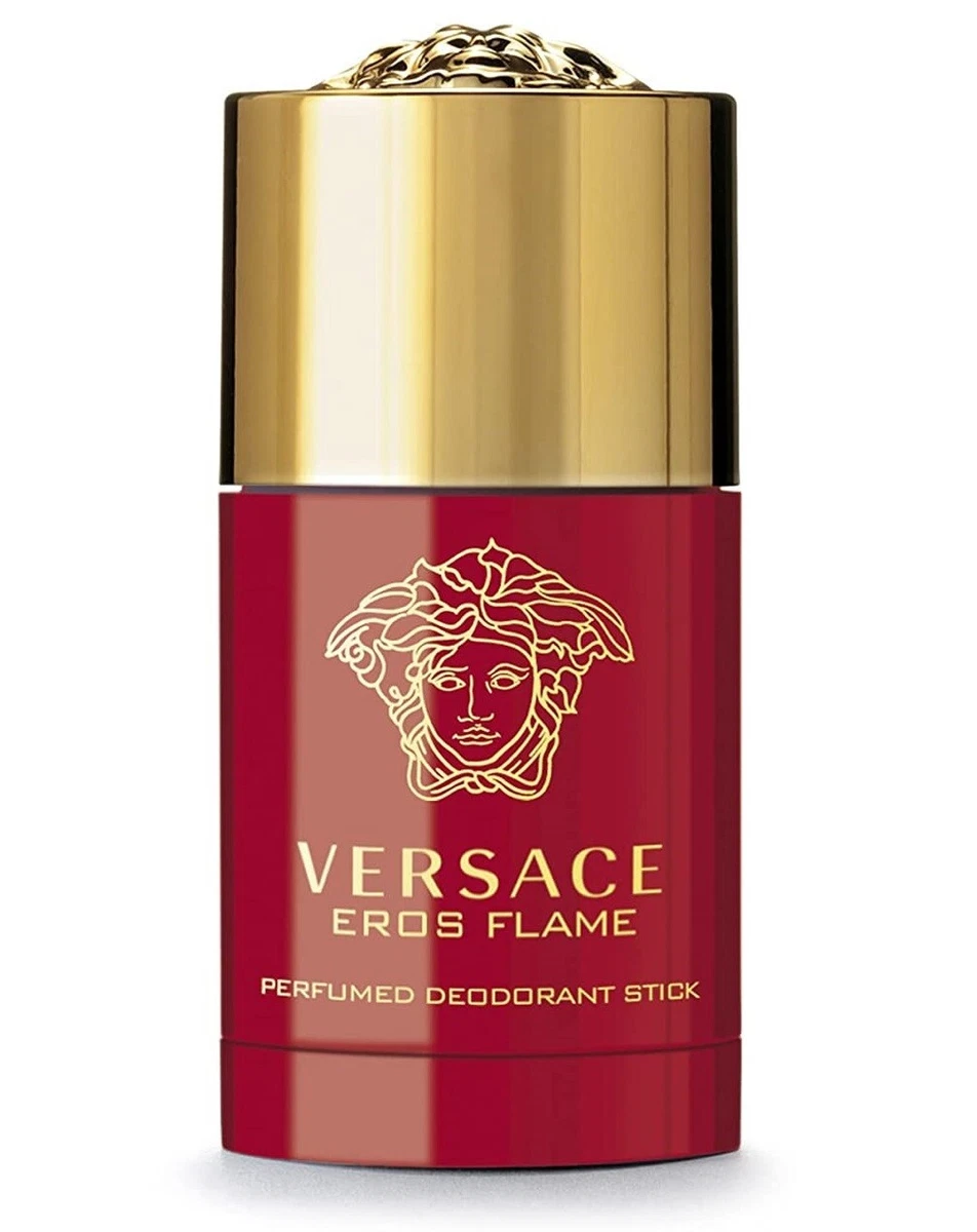 sokker Port Løb VERSACE EROS FLAME for Men Perfumed Deodorant Stick 2.5 oz 75 ml NEW SEALED  | eBay