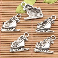 12pcs tibetan silver plated Santa Ride gift pendant charms h0659