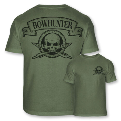 Camiseta Bowhunter Calavera Cruces Flechas Caza Arco Calavera Camisa Atlética - A120 - Imagen 3 de 7