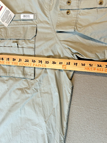 Gander Mountain Guide Series Button Up Vented Outdoor Fishing Shirt Mens XXL - Picture 11 of 13