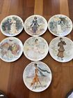 7 plates- Limoges Henri D' Arceau Les Femmes Du Siecle Women of The Century Euc