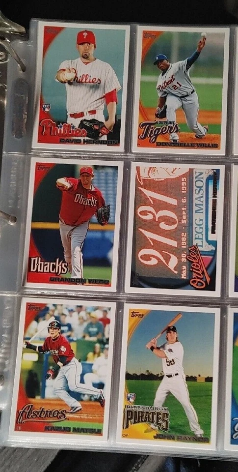 2010 Topps base cards 251-500 Pick from drop down list - Image 2 of 3