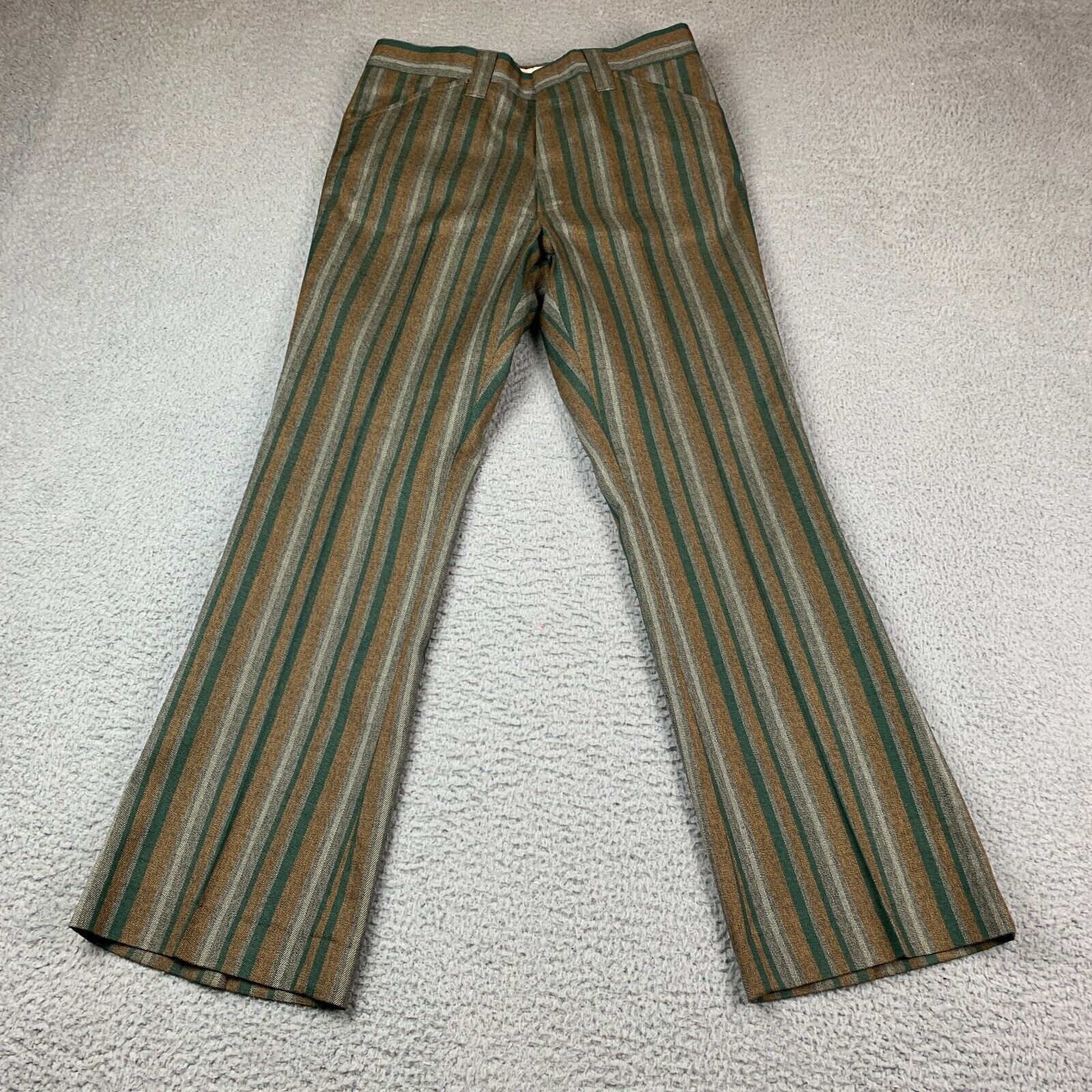 Vintage Farah Pants Mens 30x29 Slacks Disco Hippi… - image 1