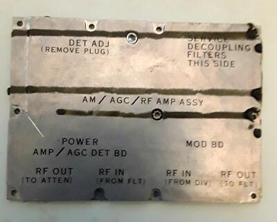 HP 8640B Shield at top, marked AM / AGC / RF AMP ASSY