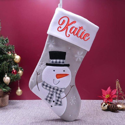 Christmas Santa Sack & Stocking Matching Set Personalised Embroidered With Names - Picture 23 of 46