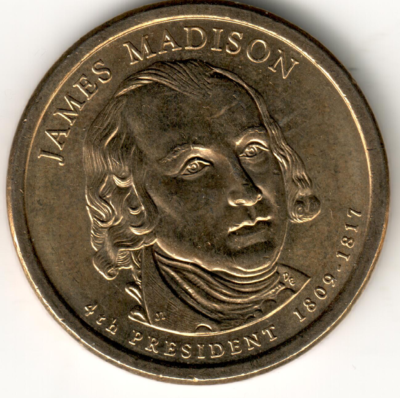 USA - 2007P - 1$ Presidential Coin - James Madison - #4211 | eBay