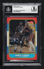 BAS 1986-87 Fleer Robert Parish #84 BGS Authentic Auto HOF