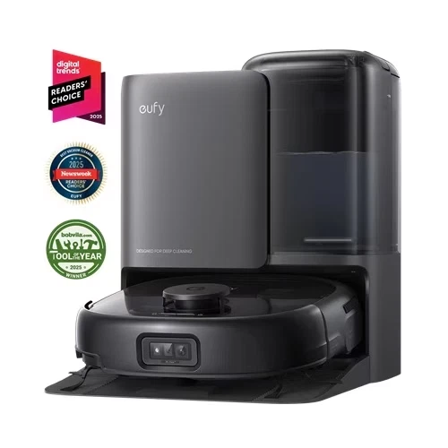 eufy E25 Omni Robot Vacuum and Mop Auto Washing &Drying HydroJet System 20000Pa