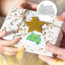 2 Pack Birthday Metal Cutting Dies Stencils, DIY Craft Metal Scrapbooking Die...