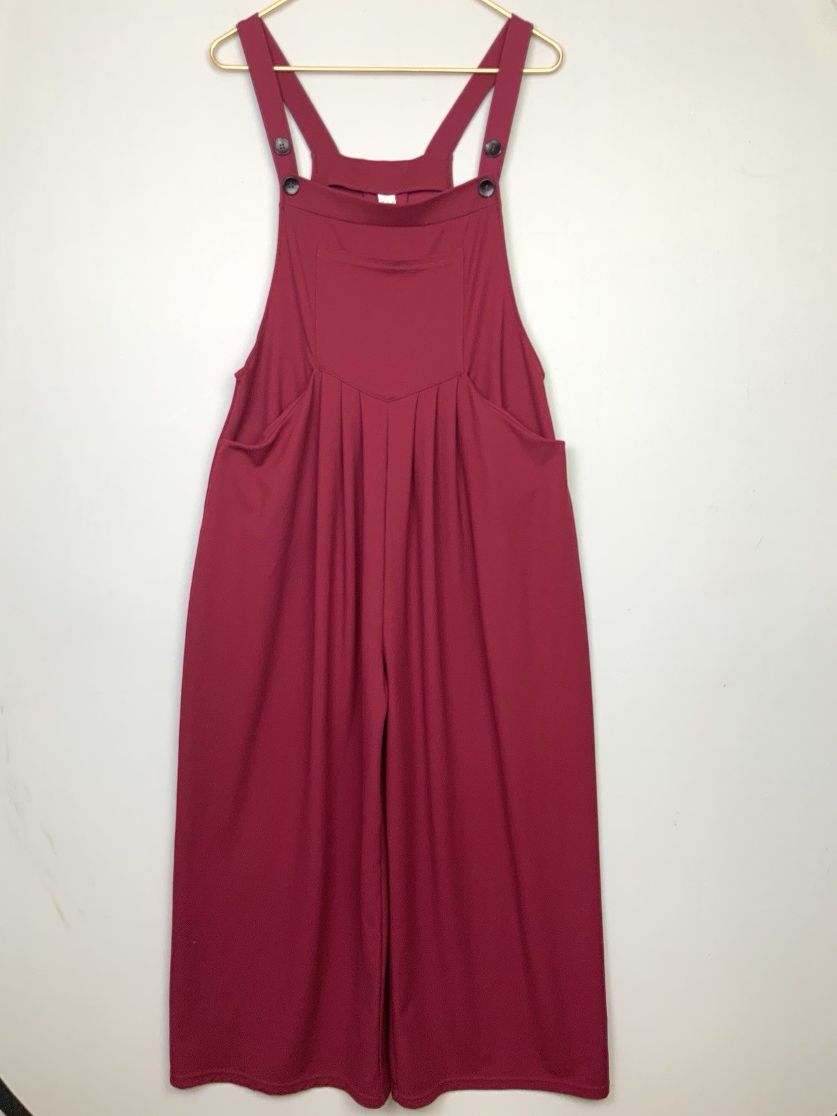 Halara Sz Large Maroon Adjustable Button Strap Wa… - image 2