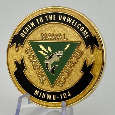 MIUWU-104 Naval Coastal Warfare Kuwait 2004 OEF OIF GWOT Navy Challenge Coin