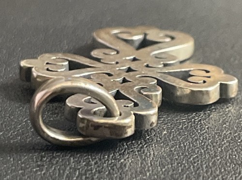 James Avery Sterling Silver Retired "Spanish Mission Cross" Pendant - Picture 4 of 7