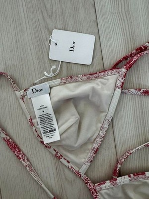 Christian Dior Swimsuit Bikini Top Color PInk Size M Women's