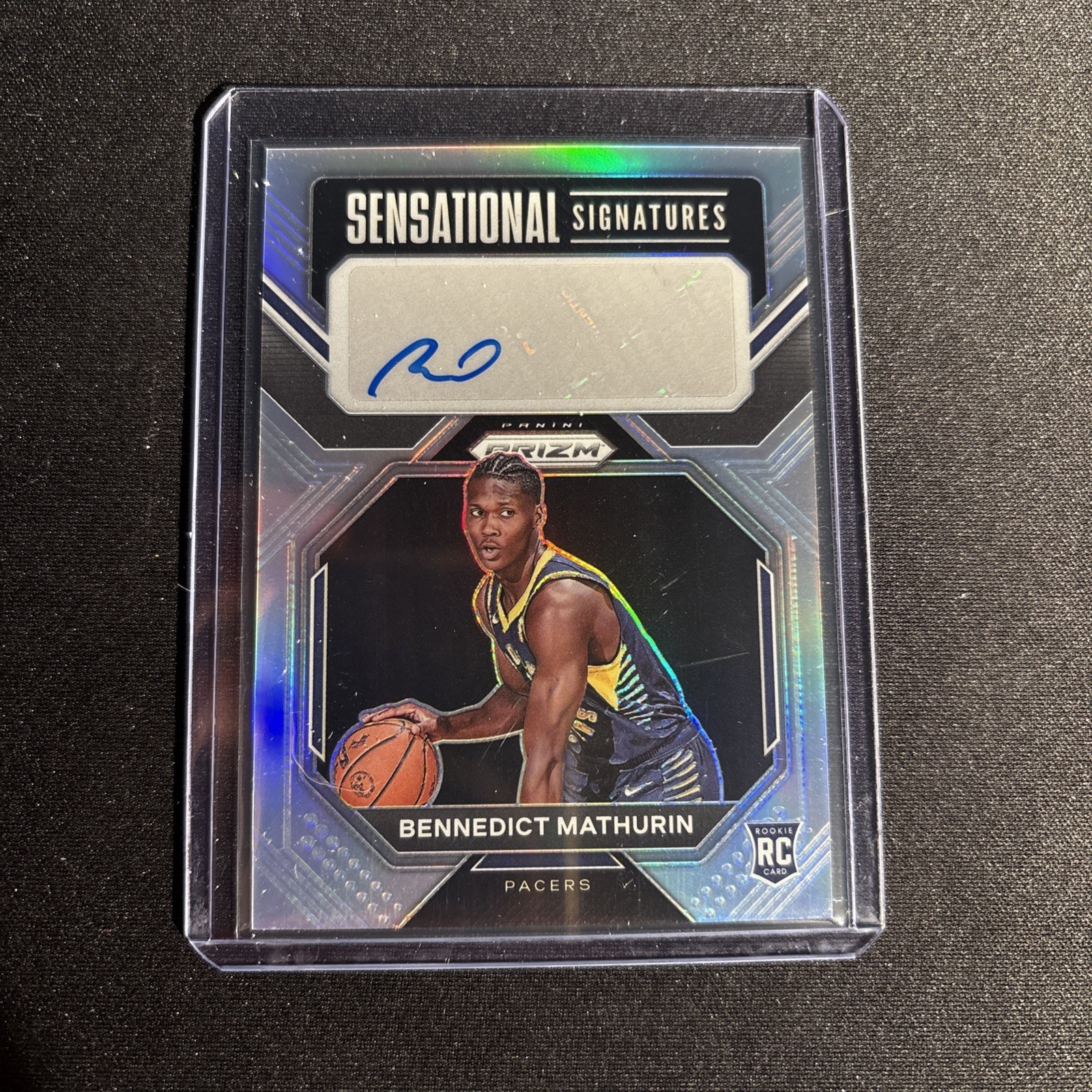 2022-23 Panini Prizm Bennedict Mathurin RC Sensational Signatures Auto Silver