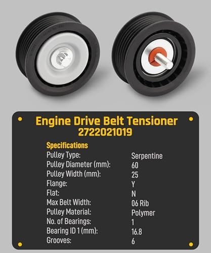 Wyckoff Engine Drive Belt Tensioner Idler Pulley Kit Serpentine Belt for - Picture 6 of 7