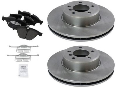 For 2008 BMW 535xi Brake Pad and Rotor Kit Front 19916NVPH Brake Rotor