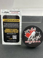 Dan Boyle Team Canada Signed Olympic Hockey Puck  2010 Gold Medal JSA