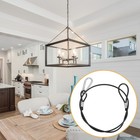 10 Stück Hochleistungs-Hängedraht mit Haken-Edelstahl-Hängedrahtseil