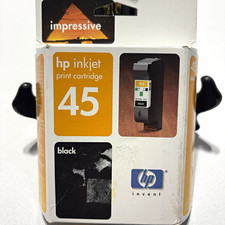HP 45 51645A Black Genuine Original Inkjet Ink Cartridge for HP DeskJet