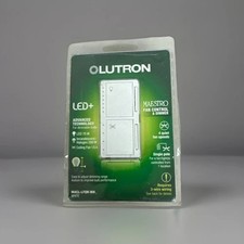 Lutron Maestro Fan Control & Light Dimmer LED Single Pole MACL-LFQH-WH
