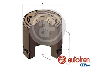 Front AUTOFREN SEINSA D025680 Piston, brake caliper for OPEL,VAUXHALL