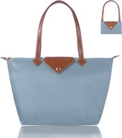Handtasche Damen Groß Wasserdicht Faltbar Schwarz Shopper UmhäNgetasche