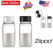 Chic Black & White Moisture-Proof Spice Shaker Set - Perfect for Any Kitchen