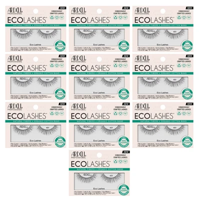 10 Pairs of ARDELL EcoLashes 451 Tapered Tips Sustainable Fibers False Eyelashes - Image 1 of 2