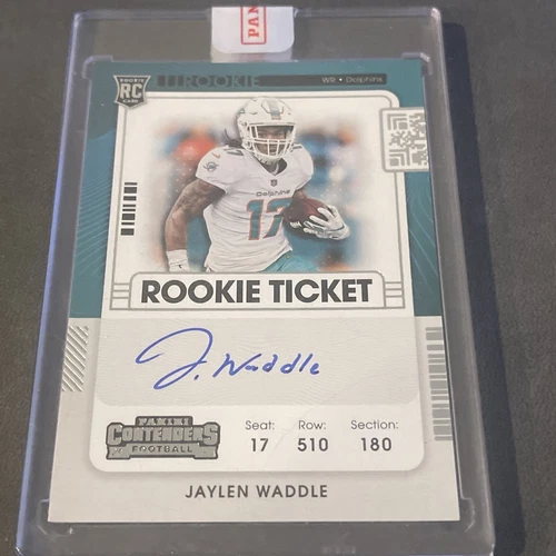 2021 Panini Contenders - Rookie Ticket RPS Jaylen Waddle #106 (AU, RC)