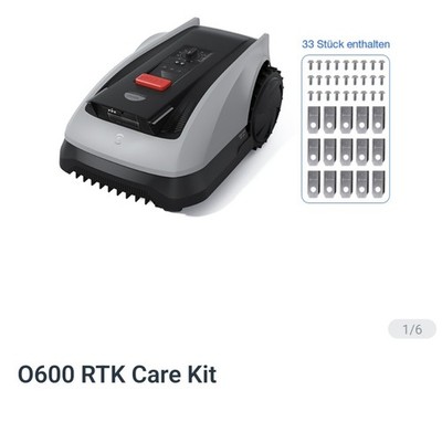 ECOVACS Goat 600 Mähroboter Ohne Begrenzungskabel 600m² RTK. Rasenmähroboter App
