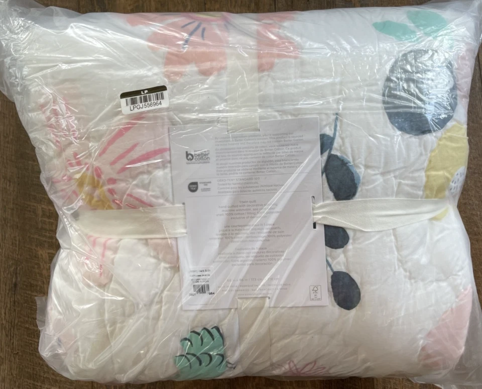 Nuevo edredón Pottery Barn Kids Sasha's Garden Twin Foto 3 de 3