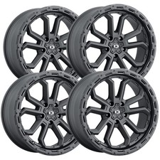 Set Of 4 Vision 405 Korupt 17x9 5x5 12mm Satin Black Wheels Rims 17 Inch