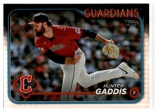 2024 Topps Baseball Update Hunter Gaddis Rainbow Foil #US211 Cleveland Guardians