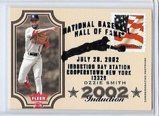 2003 Flair Greats Hall of Fame Postmark #1 Ozzie Smith #1618/2002 (20_8)