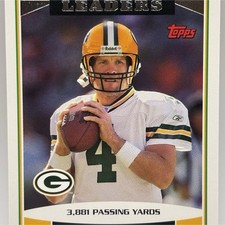 Topps 2006 League Leaders Brett Favre #286 Green Bay Packers NFL Football Card
